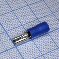 FDD2-110(8) Blue, наконечник кабельный ножевой (гнездо) с изоляцией 0.8х2.8мм, сеч. пров. 1.5-2.5мм2