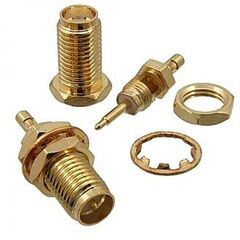 RP-SMA-C1,13J, разъем высокочастотный, штекер rp-sma на панель