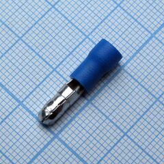 MPD2-156, наконечник кабельный - штекер трубчатый с изоляцией d=5мм, сеч. пров. 1.5-2.5мм