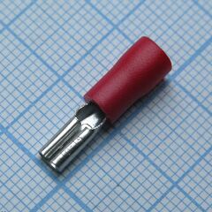 FDD2-110(5) Red, наконечник кабельный ножевой (гнездо) с изоляцией 0.5х2.8мм, сеч. пров. 1.5-2.5мм2