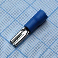 FDD1.25-110(5) Blue, наконечник кабельный ножевой (гнездо) с изоляцией 0.5х2.8мм, сеч. пров. 0.5-1.5мм2