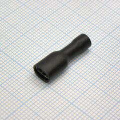 FDFD1.25-187(5) Black, наконечник кабельный ножевой (гнездо) полностью в изоляции 0.5х4.75мм, сеч. пров. 0.5-1.5мм2