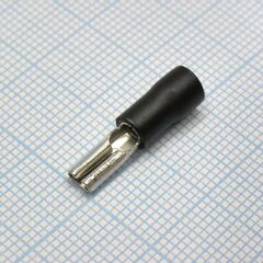 FDD2-110(8) Black, наконечник кабельный ножевой (гнездо) с изоляцией 0.8х2.8мм, сеч. пров. 1.5-2.5мм2