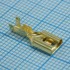 РП-М 1.5-(4.8), разъем плоский под двойной обжим, неизолированный (мама)