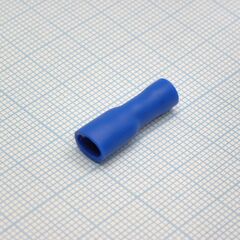 FDFD2-187(5) Blue, наконечник кабельный ножевой (гнездо) полностью в изоляции 0.5х4.75мм, сеч. пров. 1.5-2.5мм2