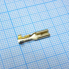 Контакт гнездовой DJ622-D2.8, контакт гнездовой 2.8мм с фиксирующим элементом, под обжим, сечение провода 1.5мм2