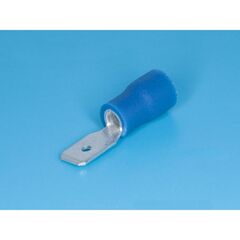 TAI4.8-2M, клемма ножевая 4,8мм, вилка на провод 1,5-2,5мм, изолированная, кратно 100шт