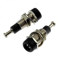 Z008 2MM PANEL JACK BLACK, гнездо z008 2 мм на панель jack черный, на панель под пайку