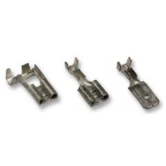 5-160490-2, контакт обжимной гнездо 4.8*0.8мм / 15-20awg латунь с покрытием олова l=16мм полоса на катушке