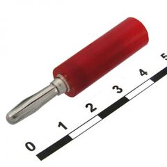 10-0070 F RED, штекер 10-0070 f красный, винтовое крепление