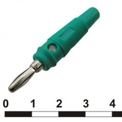10-0074 GREEN, штекер 10-0074 зеленый, винтовое крепление