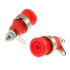 Z012 4MM PANEL JACK RED, клемма приборная z012 4 мм на панель jack красный, на панель под пайку