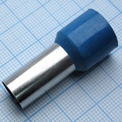 HE 50-20 Blue, наконечник кабельный торцевой трубчатый с изоляцией, l=36/20мм, сеч. пров. 50мм2