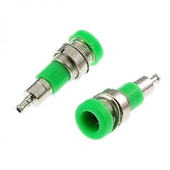 Z010 4MM PANEL JACK GREEN, гнездо z010 4 мм на панель jack зеленый, на панель под пайку