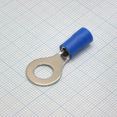 RV5.5-8 Blue, наконечник кабельный кольцевой с изоляцией d=8.4мм, сеч. пров.4.0-6.0мм2