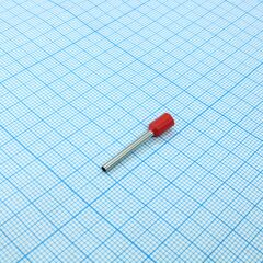 E1518 RED, наконечник для провода 1,5 мм2 l=18 мм