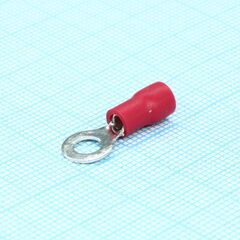RVL1.25-4 (TRI), клемма тип o d4.3mm провод 0,5-1,5мм2 red