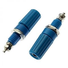 Z019 4MM BINDING POST BLUE, клемма приборная z019 4 мм, синий, на панель под пайку