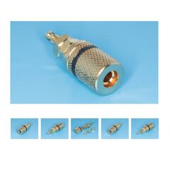 BPA-1B, клемма на приборный блок 4мм, позолоченная, черная