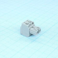 BCP-381- 2 GY, разъемы для печатной платы, номинальный ток: 8 a, расчетное напряжение (iii/2): 160 в, номинальное сечение: 1,5 мм?, полюсов: 2, размер шага: 3,81 мм, тип подключения: винтовой зажим с натяжной гильзой, цвет: сигнальный серый