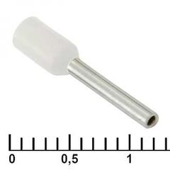 DN00710 WHITE (1.2X10MM), наконечник на кабель dn00710, белый, 1.2x10 мм