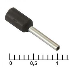 DN00508 BLACK (1X8MM), наконечник на кабель dn00508, черный, 1x8 мм