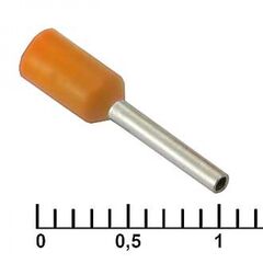 DN00508 ORANGE (1X8MM), наконечник на кабель dn00508, оранжевый, 1x8 мм