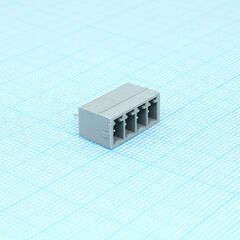 BCH-381V- 4 GY, корпусная часть для печатных плат, номинальный ток: 8 a, расчетное напряжение (iii/2): 160 в, номинальное сечение: 1,5 мм?, полюсов: 4, размер шага: 3,81 мм, цвет: сигнальный серый