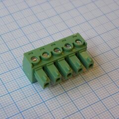 15EDGK-5.08-05P-14-00A(H), разъемный клеммный блок, 5 контактов. серия 15edgk-5.08