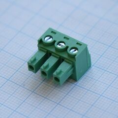 15EDGK-5.08-03P-14-00A(H), разъемный клеммный блок, 3 контакта. серия 15edgk-5.08