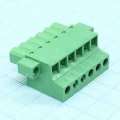 2EDGKCM-5.08-06P-14-00A(H), блок соединительный 6 контактов шаг 5.08мм зеленый