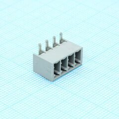 BCH-350H- 4 GY, корпусная часть для печатных плат, номинальный ток: 8 a, расчетное напряжение (iii/2): 160 в, номинальное сечение: 1,5 мм?, полюсов: 4, размер шага: 3,5 мм, цвет: сигнальный серый