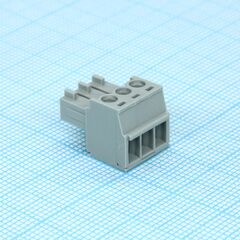 BCP-350- 3 GY, разъемы для печатной платы, номинальный ток: 8 a, расчетное напряжение (iii/2): 160 в, номинальное сечение: 1,5 мм?, полюсов: 3, размер шага: 3,5 мм, тип подключения: винтовой зажим с натяжной гильзой, цвет: сигнальный серый