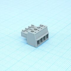 BCP-381- 4 GY, разъемы для печатной платы, номинальный ток: 8 a, расчетное напряжение (iii/2): 160 в, номинальное сечение: 1,5 мм?, полюсов: 4, размер шага: 3,81 мм, тип подключения: винтовой зажим с натяжной гильзой, цвет: сигнальный серый