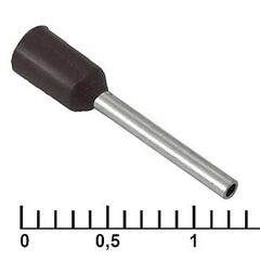 DN00510 BLACK (1X10MM), наконечник на кабель dn00510, черный, 1x10 мм