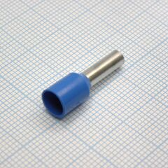 HE 6012 Blue, наконечник кабельный торцевой трубчатый с изоляцией, l=20/12мм, сеч. пров. 6.0мм2