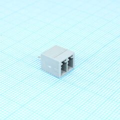 BCH-381V- 2 GY, корпусная часть для печатных плат, номинальный ток: 8 a, расчетное напряжение (iii/2): 160 в, номинальное сечение: 1,5 мм?, полюсов: 2, размер шага: 3,81 мм, цвет: сигнальный серый