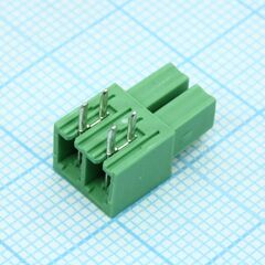 15EDGA-3.81-02P-14-00A(H), разъемный клеммный блок, 2 контакта. серия 15edga-3.81