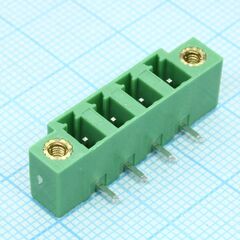 15EDGRM-5.08-04P-14-00A(H), разъемный клеммный блок на плату, 4 контакта. серия 15edgrm-5.08