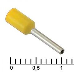 DN00508 YELLOW (1X8MM), наконечник на кабель dn00508, желтая, 1x8 мм