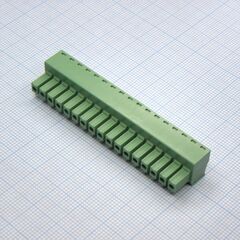 15EDGK-3.81-09P-24-00A(H), разъемный клеммный блок, 9 контактов. серия 15edgk-3.81