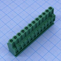 2EDGKA-5.08-12P-14-00A(H), разъемный клеммный блок 12 контактов шаг 5.08мм