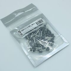 НШВИ 0.75-12, наконечник штыревой втулочный изолированный одинарный "квт", сечение 0.75 мм2