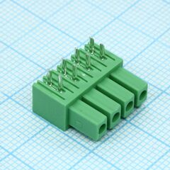 15EDGA-3.81-04P-14-00A(H), разъемный клеммный блок, 4 контакта. серия 15edga-3.81