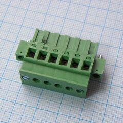 2EDGKAM-5.08-06P-14-00A(H), разъемный клеммный блок, 6 контактов. серия 2edgkam-5.08