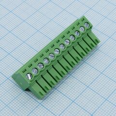 15EDGK-3.5-12P-14-00A(H), разъемный клеммный блок, 12 контактов. серия 15edgk-3.5