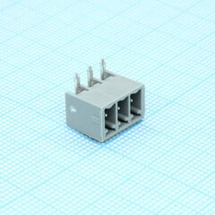 BCH-350H- 3 GY, корпусная часть для печатных плат, номинальный ток: 8 a, расчетное напряжение (iii/2): 160 в, номинальное сечение: 1,5 мм?, полюсов: 3, размер шага: 3,5 мм, цвет: сигнальный серый