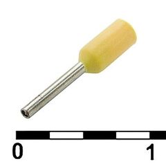 DN00206 YELLOW (0.75X6MM), наконечник на кабель dn00206, желтый, 0.75x6 мм