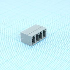 BCH-350V- 4 GY, корпусная часть для печатных плат, номинальный ток: 8 a, расчетное напряжение (iii/2): 160 в, номинальное сечение: 1,5 мм?, полюсов: 4, размер шага: 3,5 мм, цвет: сигнальный серый