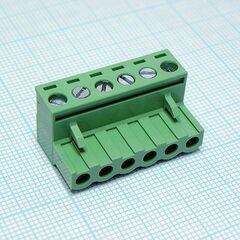 2EDGK-5.0-06P-14-00A(H), разъемный клеммный блок, 6 контактов. серия 2edgk-5.0